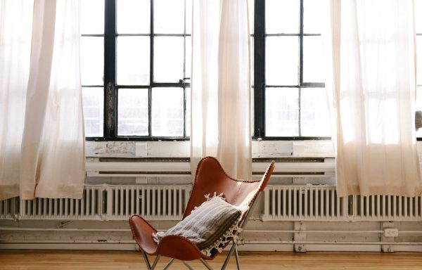 Leather-Clad Leisure Chair